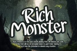 Rich Monster – Personal Use Font