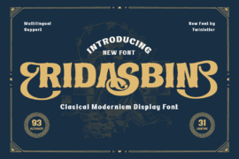 Ridasbin Trial Font