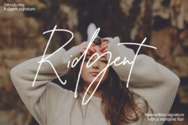 Ridgent Signature Font