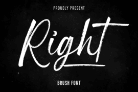 Right Font