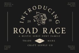 Road Race Free Font Family