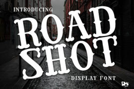 Road Shot Font