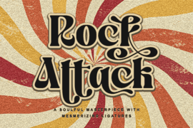 Rock Attack – Personal use Font