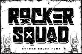 Rocker Squad – Personal use Font