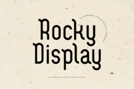 Rocky Display Font