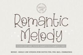 Romantic Melody Font