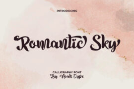 Romantic Sky Demo Font