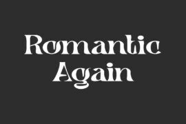 RomanticAgainDemo Font