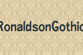 RonaldsonGothic Font Family