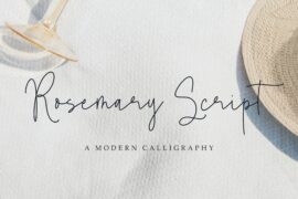 Rosemary Script Font