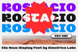 Rostacio DEMO Font