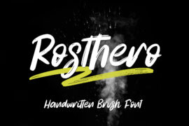 Rosthero – Personal Use Font