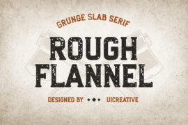 rough flannel Font