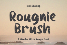Rougnie Brush Font