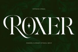 Roxer Stencil – Demo Version Font