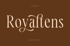 Royaltens DEMO VERSION Font Family