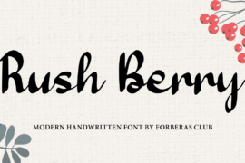 Rush Berry Font