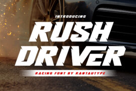 Rush Driver Font