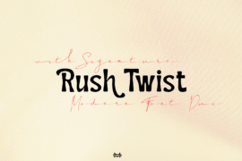 Rush Twist Demo Font Family