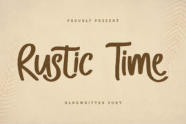 Rustic Time – Personal Use Font