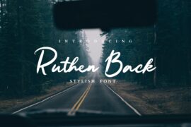 Ruthen Back Font
