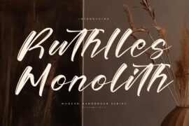 Ruthlles Monolith DEMO VERSION Font Family