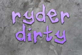 ryder dirty Font