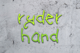 ryder hand Font