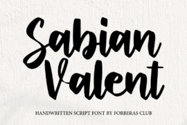 Sabian Valent Demo Font