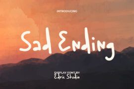 Sad Ending Demo Font