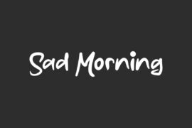 SadMorningDemo Font