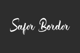 Safer Border Demo Font