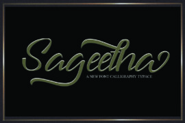 Sageetha Script Font