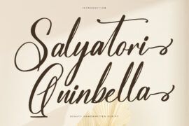 Salyatori Quinbella DEMO VERSIO Font Family