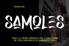 Samoles – Personal Use Font