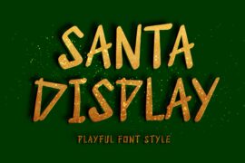 Santa Display Demo Font