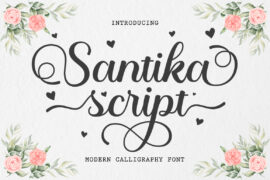 Santika Script Font