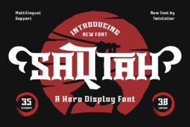 SAQTAH Trial Font