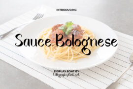 Sauce Bolognese Demo Font