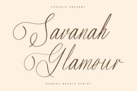 Savanah Glamour DEMO VERSION Font Family