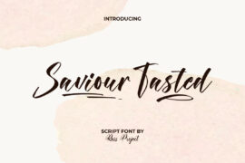 Saviour Tasted Demo Font