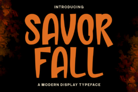 Savor Fall Font