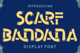 Scarf Bandana Font