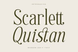 Scarlett Quistan DEMO VERSION Font Family