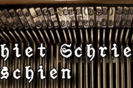 Schiet Schriefmaschin Font