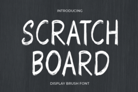 Scratch Board Font