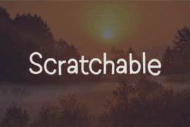 Scratchable Font