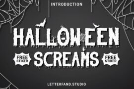 Scream Halloween Font