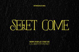 Secret Come Demo Font