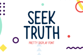 Seek Truth Font